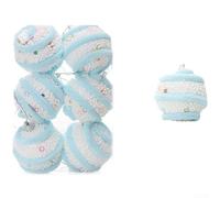 Macaron Color 6cm Foam For Christmas Balls For Tree And Wreath Decoration Creative Ornaments Adding Modern Touch To Holiday Decor(6 Three)