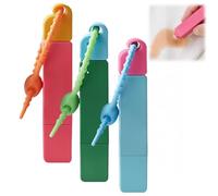 Macaron-Colored Stain Remover Pen for Clothes | 2-in-1 Brush & Eraser |Portable Instant On-the-Go Cleaner with Carabiner Clip | Bleach DIY Design | Travel-Sized Stain Removal (Pastel Colors)