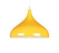 Macaron Creative LampShade Modern Hanging Lamp Fashion Color chandeliers Nordic Lamp Fixtures Minimalist E26/27 Single Head chandelier for Bedroom,Living Room,Dining Room (Color : Yellow, Size :