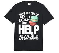 Macaron Lover Dessert Enthusiast Send Help Baker Macaron Comfort Colors Adult Heavyweight T-Shirt