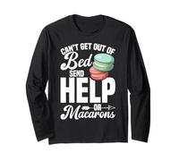 Macaron Lover Dessert Enthusiast Send Help Baker Macaron Long Sleeve T-Shirt