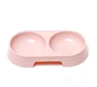 Macarone Double Pet Bowl Plastic Puppy Cat Food Drinking Plate Feeder Cat Puppy Feeding Supplies Small Dog Accessories Clever Fashion