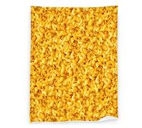Macaroni and Cheese Food Blanket -Plush Throw Super Soft Fuzzy Warm Blanket , Flannel Fleece Blankets for Sofa, Couch, Bed for All Season 50"x60"(Youth)