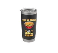 Macaroni and Cheese Life is Better with Mac and Cheese Stainless Steel Insulated Tumbler