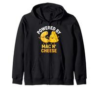 Macaroni Cheese Food Lover Powered By Mac and Cheese Zip Hoodie