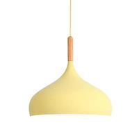 Macarons Industrial Pendant Light Vintage Lampshade Hanging Lamp E27 Chandelier Single Lantern Lighting Kitchen Island Wood Art Small Hanging Light for Restaurant Bar Bedroom Bedside