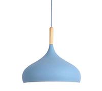 Macarons Industrial Pendant Light Vintage Lampshade Hanging Lamp E27 Chandelier Single Lantern Lighting Kitchen Island Wood Art Small Hanging Light for Restaurant Bar Bedroom Bedside