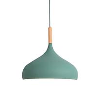 Macarons Industrial Pendant Light Vintage Lampshade Hanging Lamp E27 Chandelier Single Lantern Lighting Kitchen Island Wood Art Small Hanging Light for Restaurant Bar Bedroom Bedside