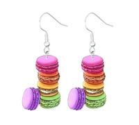Macaroon Drop Dangle Earrings Super Cute Food Earrings for Women, For Halloween, Sports Game Day, Fundraiser Events, Wedding Showers, Social Events and More