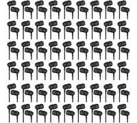 Macarrie 200 Pack Earbuds Bulk Kids Earphones 3.5 mm Classroom Headphones for Students Assorted Colors Earbud Wired Earphone Without Mic for School Classroom Student Individually Bagged (Black)