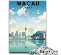Macau China Travel Jigsaw Puzzles for Teenagers 1000 Jigsaws, for 14+ Train Your Brain And Your Hands Christmas Game Gifts 1000pcs(50x75cm)