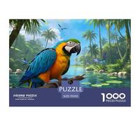 Macaw 1000 Piece Paper Jigsaw Puzzles Wildlife What Happens Next Beautiful Decoration for Adults And Kids 70x50cm/1000pcs