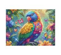Macaw 500 Piece Jigsaw Puzzle for Adults Vibrant Fantasy Animals Winter Evening Activity Cozy Relaxation Detailed Artwork Ideal Housewarming Gift 500 PCS
