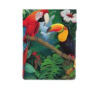 Macaw and Toucan Perching Printed Laptop Sleeve Bag 13-Inch - Leather Laptop Sleeve Case Shockproof Protective Computer Cover Bag