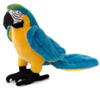 Macaw - Blue & Yellow by Kosen / Kösen - collectable parrot soft toy bird - 6380