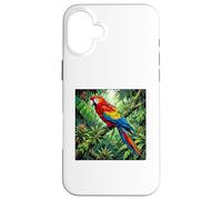 Macaw in the Wild Case for iPhone 16 Plus