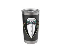 Macaw Parrot Theme Tuxedo Stainless Steel Insulated Tumbler