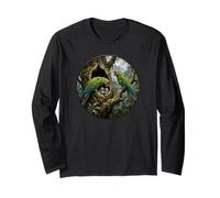 Macaw Soldier Macaw Bird Watcher Jungle Parrots Birds Long Sleeve T-Shirt