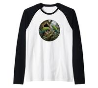 Macaw Soldier Macaw Bird Watcher Jungle Parrots Birds Raglan Baseball Tee