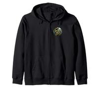 Macaw Soldier Macaw Bird Watcher Jungle Parrots Birds Zip Hoodie