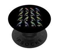Macaw Species Chart - Types of Macaws Parrot Lovers PopSockets Adhesive PopGrip