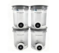 Macayda Set of 4 Containers for Ninja Swirl by CREAMi Soft Ice Cream & Ice Cream Maker, 480 ml Ice Container for NC701EU Accessories for Ninja Creami BPA-Free, Dishwasher Safe (4.)