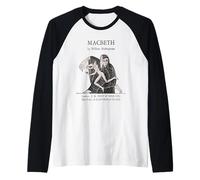 Macbeth William Shakespeare Vintage Title Page Raglan Baseball Tee