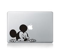 Macbook 13 inch decal sticker Disney Mickey Mouse Peeking art for Apple Laptop