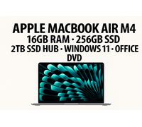 MacBook Air 13" • 10-Core M4 • 2TB SSD • 16GB RAM • Windows 11 • Office • Extras