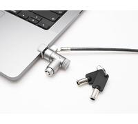 MacBook Pro Security Lock Key Type, 6ft Steel Cable, Vent-Insert Design for 14/16 inch Models, Space Gray