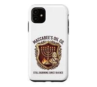 Maccabee's Oil Co. Still Burning Since 164 BCE Menorah Crest Case for iPhone 11