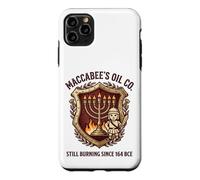 Maccabee's Oil Co. Still Burning Since 164 BCE Menorah Crest Case for iPhone 11 Pro Max