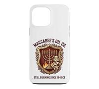 Maccabee's Oil Co. Still Burning Since 164 BCE Menorah Crest Case for iPhone 13 Pro Max