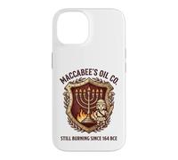 Maccabee's Oil Co. Still Burning Since 164 BCE Menorah Crest Case for iPhone 14
