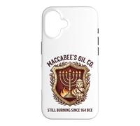 Maccabee's Oil Co. Still Burning Since 164 BCE Menorah Crest Case for iPhone 16