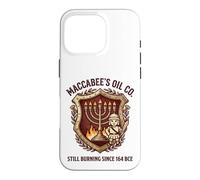 Maccabee's Oil Co. Still Burning Since 164 BCE Menorah Crest Case for iPhone 16 Pro
