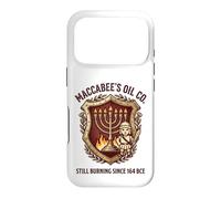 Maccabee's Oil Co. Still Burning Since 164 BCE Menorah Crest Case for iPhone 17 Pro