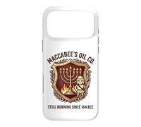 Maccabee's Oil Co. Still Burning Since 164 BCE Menorah Crest Case for iPhone 17 Pro Max