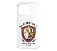 Maccabee's Oil Co. Still Burning Since 164 BCE Shield Emblem Case for iPhone 16 Pro