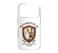 Maccabee's Oil Co. Still Burning Since 164 BCE Shield Emblem Case for iPhone 17 Pro