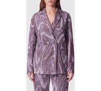 MACCAPANI Double-Breasted Viscose and Cotton Blazer - Size: 42 - female