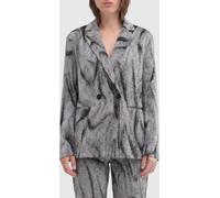 MACCAPANI Double-Breasted Viscose and Organic Cotton Blazer - Size: 46 - female