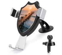 maccbn 3 in 1 Universal Car Phone Mount Adjustable Suction Cup Beach Sunset Cell Phone Holder with Metal Hook Clip for Vent Windshield Dashboard Car Accessories Auto Interior Decoration Gift