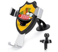 maccbn 3 in 1 Universal Car Phone Mount Adjustable Suction Cup Cartoon Hotpot Doodle Cell Phone Holder with Metal Hook Clip for Vent Windshield Dashboard Car Accessories Auto Interior Decoration Gift