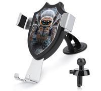 maccbn 3 in 1 Universal Car Phone Mount Adjustable Suction Cup Ground Spider Cell Phone Holder with Metal Hook Clip for Vent Windshield Dashboard Car Accessories Auto Interior Decoration Gift
