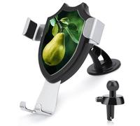 maccbn 3 in 1 Universal Car Phone Mount Adjustable Suction Cup Pears on The Tree Cell Phone Holder with Metal Hook Clip for Vent Windshield Dashboard Car Accessories Auto Interior Decoration Gift