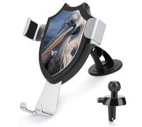 maccbn 3 in 1 Universal Car Phone Mount Adjustable Suction Cup Realistic Pelican Cell Phone Holder with Metal Hook Clip for Vent Windshield Dashboard Car Accessories Auto Interior Decoration Gift