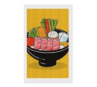 maccbn Cartoon Hotpot Doodle 5D Diamond Painting Kit for Adults DIY Diamond Art Kits with Drill Tools Full Square Drill Gem Painting for Home Wall Decor Beginner-Friendly Craft Set Gift 12x20