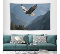 maccbn Eagles Fly in The Valley Boho Wall Tapestry with Hanging Kit Aesthetic Tapestry Wall Hanging Personalized Backdrop Large Vintage Tapestries Decoration for Bedroom Living Room Dorm Decor-40 x60