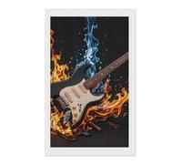 maccbn Electric Guitar Music 5D Diamond Painting Kit for Adults DIY Diamond Art Kits with Drill Tools Full Square Drill Gem Painting for Home Wall Decor Beginner-Friendly Craft Set Gift 12x20